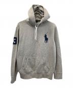 POLO RALPH LAURENポロ・ラルフローレン）の古着「プルオーバーパーカー」｜ライトグレー