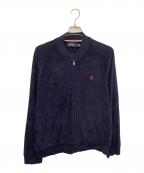 POLO RALPH LAURENポロ・ラルフローレン）の古着「ベロアトラックジャケット」｜ネイビー