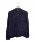 POLO RALPH LAUREN（ポロ・ラルフローレン）の古着「ベロアトラックジャケット」｜ネイビー