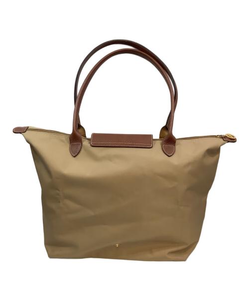 LONGCHAMP（ロンシャン）LONGCHAMP (ロンシャン) トートバッグ ブラウン×ベージュの古着・服飾アイテム