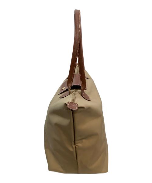LONGCHAMP（ロンシャン）LONGCHAMP (ロンシャン) トートバッグ ブラウン×ベージュの古着・服飾アイテム