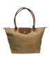 LONGCHAMP（ロンシャン）の古着「トートバッグ」｜ブラウン×ベージュ