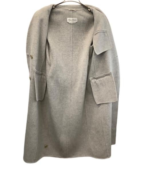 MaxMara（マックスマーラ）MaxMara (マックスマーラ) アンゴラ混チュスターコート グレー サイズ:40の古着・服飾アイテム