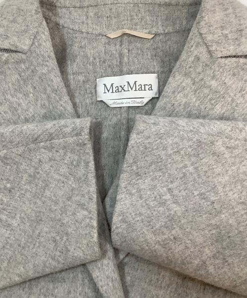 MaxMara（マックスマーラ）MaxMara (マックスマーラ) アンゴラ混チュスターコート グレー サイズ:40の古着・服飾アイテム