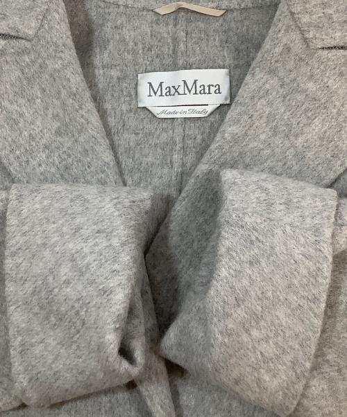 MaxMara（マックスマーラ）MaxMara (マックスマーラ) アンゴラ混チュスターコート グレー サイズ:40の古着・服飾アイテム