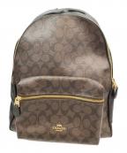 COACHコーチ）の古着「リュック」｜ブラック×ブラウン