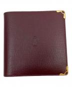 Cartierカルティエ）の古着「2つ折り財布」｜ワインレッド