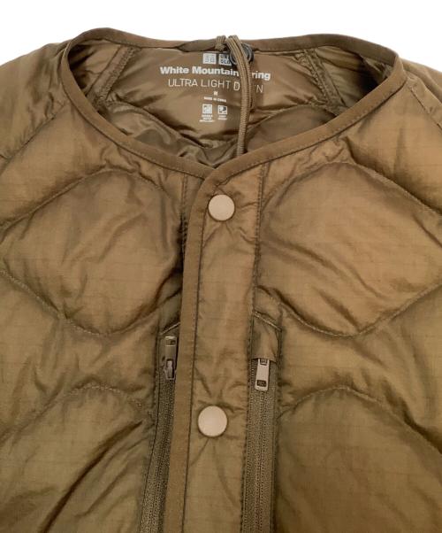 UNIQLO（ユニクロ）UNIQLO (ユニクロ) WHITE MOUNTAINEERING (ホワイトマウンテ二アニング) ウルトラライトダウンジャケット ブラウン サイズ:Mの古着・服飾アイテム