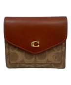 COACHコーチ）の古着「3つ折り財布」｜ベージュ