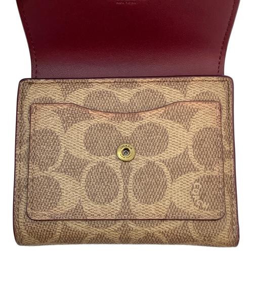 COACH（コーチ）COACH (コーチ) 3つ折り財布 ベージュの古着・服飾アイテム