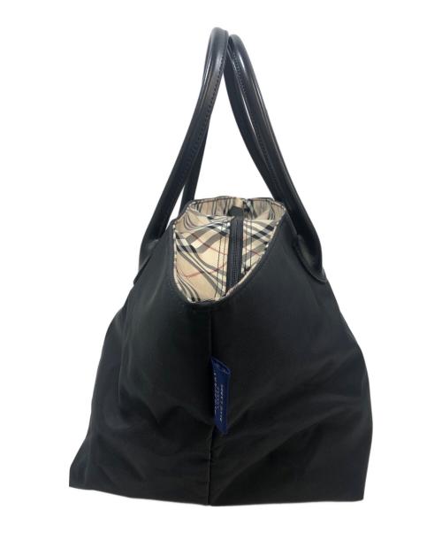 BURBERRY BLUE LABEL（バーバリーロンドンブルーレーベル）BURBERRY BLUE LABEL (バーバリーロンドンブルーレーベル) トートバッグ ブラック×ベージュの古着・服飾アイテム