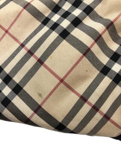 BURBERRY BLUE LABEL（バーバリーロンドンブルーレーベル）BURBERRY BLUE LABEL (バーバリーロンドンブルーレーベル) トートバッグ ブラック×ベージュの古着・服飾アイテム