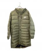 NIKEナイキ）の古着「ダウンフィル ベンチコート」｜オリーブ