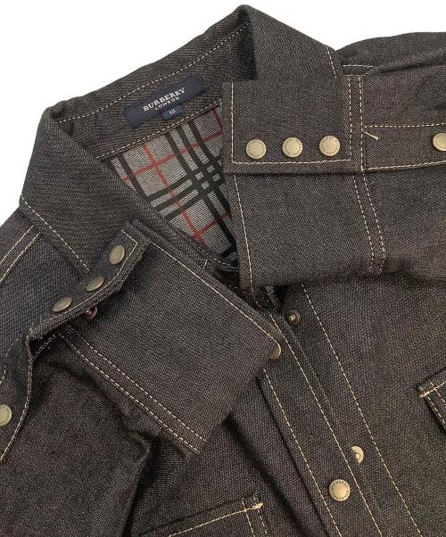 BURBERRY LONDON（バーバリーロンドン）BURBERRY LONDON (バーバリーロンドン) デニムシャツ ブラック サイズ:15号の古着・服飾アイテム