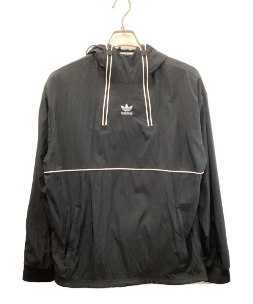 adidas（アディダス）adidas (アディダス) アノラックパーカー ブラック サイズ:不明の古着・服飾アイテム