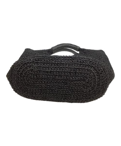 HELEN KAMINSKI（ヘレンカミンスキー）HELEN KAMINSKI (ヘレンカミンスキー) ラフィアトートバッグ ブラックの古着・服飾アイテム