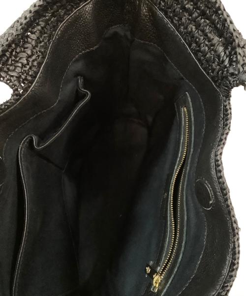 HELEN KAMINSKI（ヘレンカミンスキー）HELEN KAMINSKI (ヘレンカミンスキー) ラフィアトートバッグ ブラックの古着・服飾アイテム