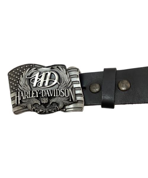 HARLEY-DAVIDSON（ハーレーダビッドソン）HARLEY-DAVIDSON (ハーレーダビッドソン) レザーベルト ブラックの古着・服飾アイテム