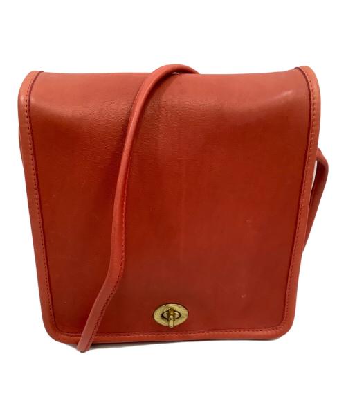 COACH（コーチ）COACH (コーチ) フラップショルダーバッグ レッドの古着・服飾アイテム