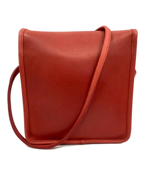 COACH（コーチ）COACH (コーチ) フラップショルダーバッグ レッドの古着・服飾アイテム