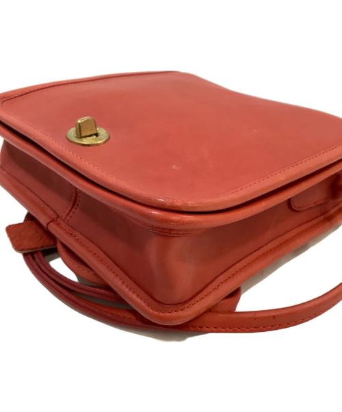COACH（コーチ）COACH (コーチ) フラップショルダーバッグ レッドの古着・服飾アイテム