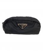 PRADAプラダ）の古着「ナイロンポーチ」｜ブラック