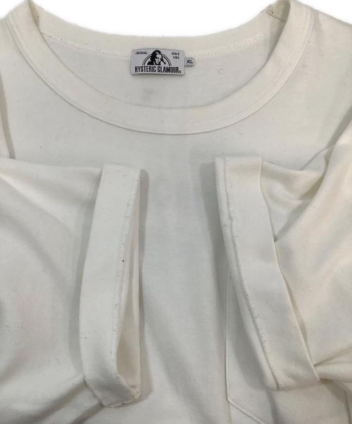 Hysteric Glamour（ヒステリックグラマー）Hysteric Glamour (ヒステリックグラマー) 半袖カットソー ホワイト サイズ:XLの古着・服飾アイテム