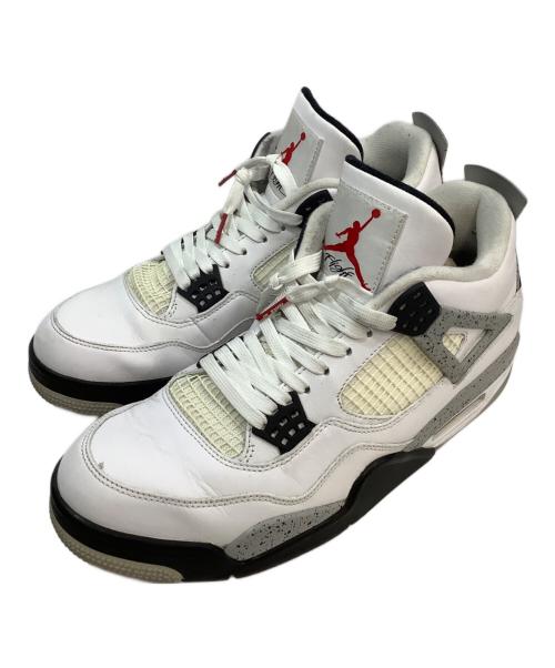 NIKE（ナイキ）NIKE (ナイキ) AIR JORDAN 4 Retro ホワイト×ブラック サイズ:28.5cmの古着・服飾アイテム