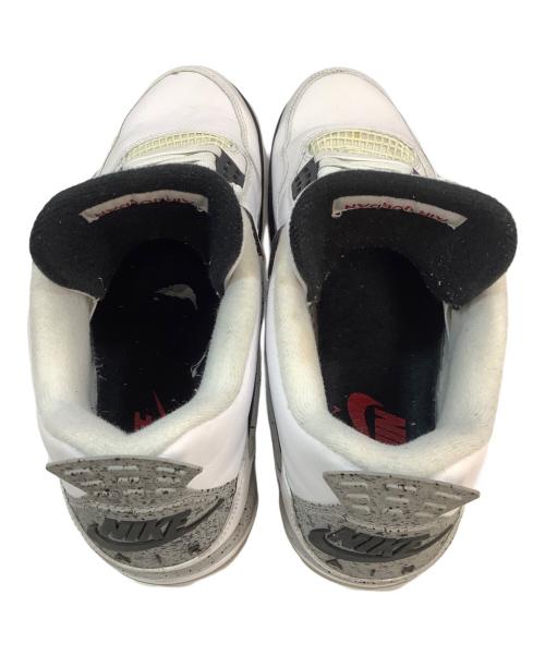 NIKE（ナイキ）NIKE (ナイキ) AIR JORDAN 4 Retro ホワイト×ブラック サイズ:28.5cmの古着・服飾アイテム