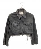 FRAY IDフレイ アイディー）の古着「ショートデニムジャケット」｜ブラック