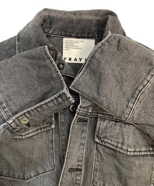 FRAY ID（フレイ アイディー）FRAY ID (フレイ アイディー) ショートデニムジャケット ブラック サイズ:Mの古着・服飾アイテム