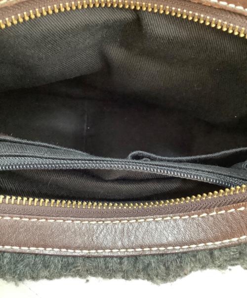 RALPH LAUREN（ラルフローレン）RALPH LAUREN (ラルフローレン) ニットハンドバッグ ブラックの古着・服飾アイテム
