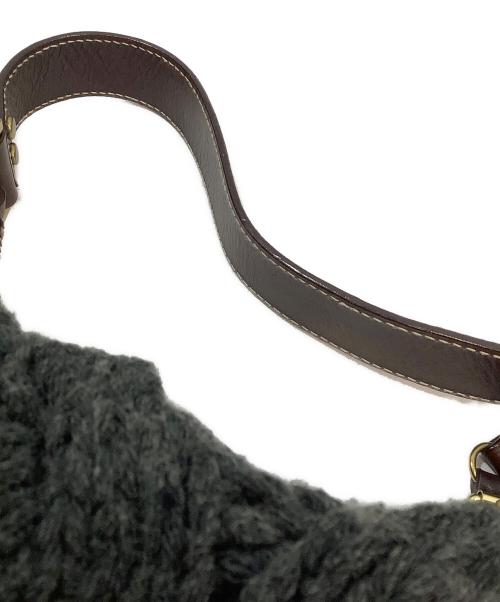 RALPH LAUREN（ラルフローレン）RALPH LAUREN (ラルフローレン) ニットハンドバッグ ブラックの古着・服飾アイテム
