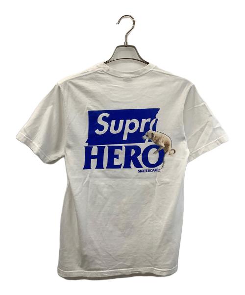 SUPREME（シュプリーム）SUPREME (シュプリーム) ANTIHERO (アンタイヒーロー) 半袖カットソー ホワイト サイズ:Sの古着・服飾アイテム