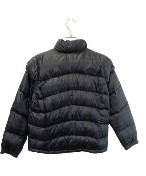 THE NORTH FACE（ザ ノース フェイス）THE NORTH FACE (ザ ノース フェイス) ダウンジャケット ブラック×グリーン×ブルー サイズ:Mの古着・服飾アイテム
