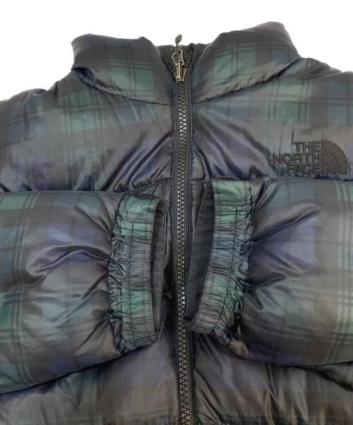 THE NORTH FACE（ザ ノース フェイス）THE NORTH FACE (ザ ノース フェイス) ダウンジャケット ブラック×グリーン×ブルー サイズ:Mの古着・服飾アイテム