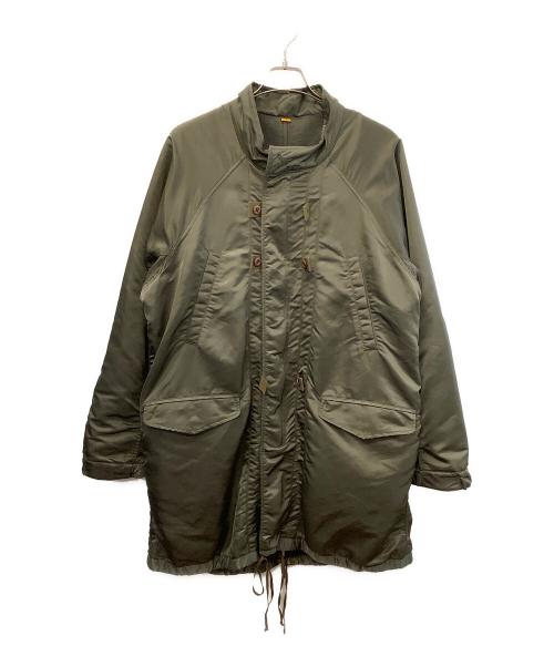 Stand Alone（スタンドアローン）Stand Alone (スタンドアローン) リバーシブル フリース×モッズコート オリーブ サイズ:Mの古着・服飾アイテム
