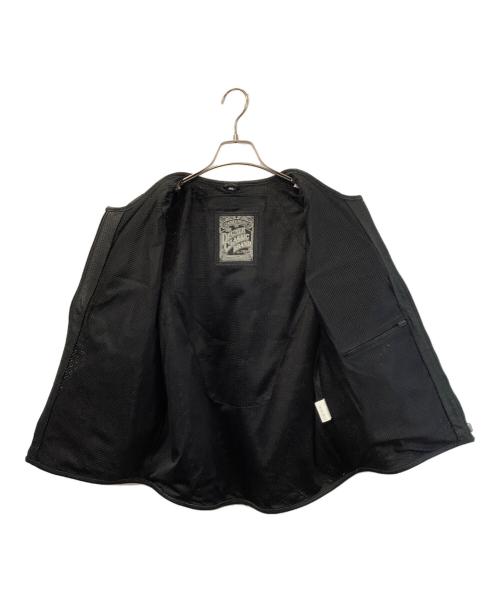 DEGNER（デグナー）DEGNER (デグナー) ハーフスリーブレザージャケット ブラック サイズ:XLの古着・服飾アイテム