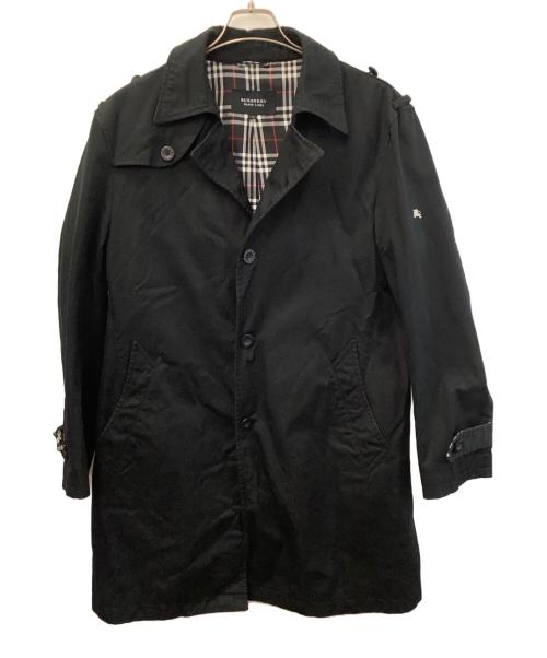 BURBERRY BLACK LABEL（バーバリーブラックレーベル）BURBERRY BLACK LABEL (バーバリーブラックレーベル) ロングコート ブラック サイズ:LLの古着・服飾アイテム
