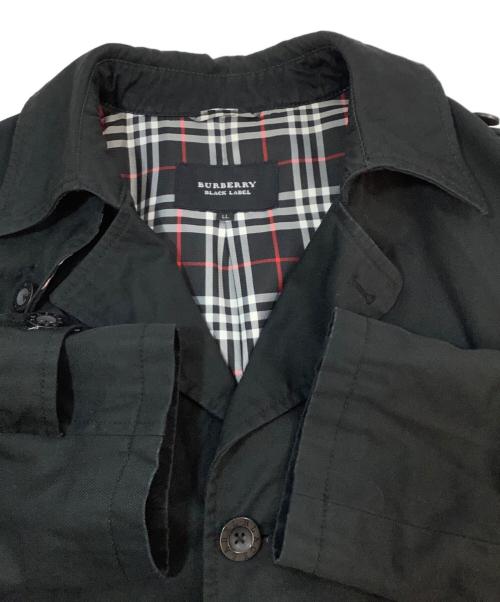 BURBERRY BLACK LABEL（バーバリーブラックレーベル）BURBERRY BLACK LABEL (バーバリーブラックレーベル) ロングコート ブラック サイズ:LLの古着・服飾アイテム