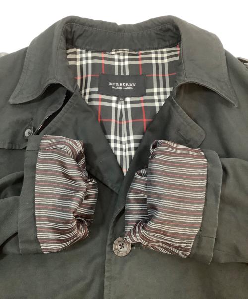 BURBERRY BLACK LABEL（バーバリーブラックレーベル）BURBERRY BLACK LABEL (バーバリーブラックレーベル) ロングコート ブラック サイズ:LLの古着・服飾アイテム