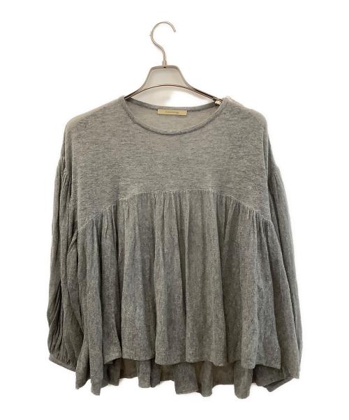 Curensology（カレンソロジー）Curensology (カレンソロジー) 薄手ニット グレー サイズ:Free 未使用品の古着・服飾アイテム