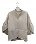 Jena espace merveilleuxジェナ エスパスメルヴェイユ）の古着「コクーンスリーブボンディングジャケット」｜グレー