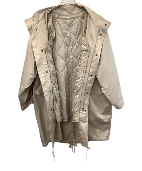 SHENERY（シーナリー）SHENERY (シーナリー) 高密度ツイルモッズコート ベージュ サイズ:Freeの古着・服飾アイテム