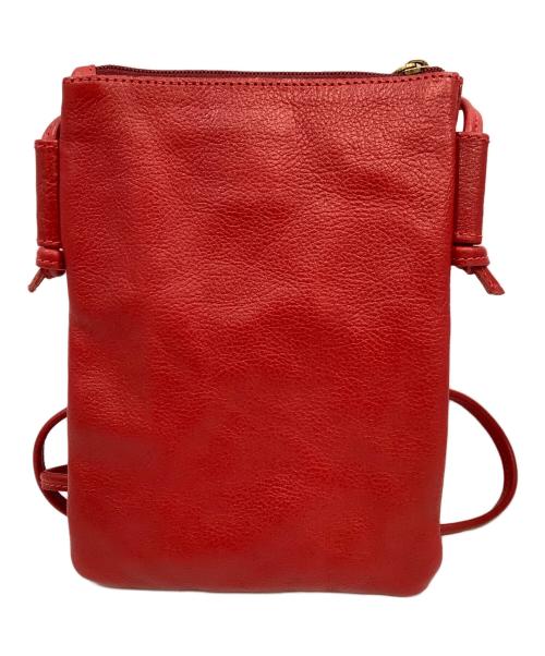 IL BISONTE（イル ビゾンテ）IL BISONTE (イル ビゾンテ) ショルダーポーチ レッドの古着・服飾アイテム