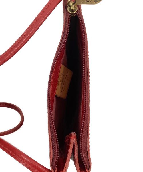 IL BISONTE（イル ビゾンテ）IL BISONTE (イル ビゾンテ) ショルダーポーチ レッドの古着・服飾アイテム