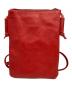IL BISONTE (イル ビゾンテ) ショルダーポーチ レッド：8000円