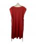 ISSEY MIYAKE me（イッセイ ミヤケ ミー）の古着「ノースリーブ・キャミソールワンピース」｜レッド