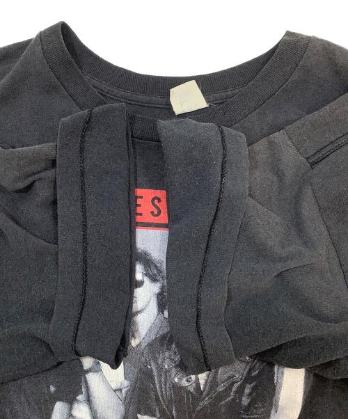 5050（フィフティーフィフティー）5050 (フィフティーフィフティー) 半袖カットソー ブラック サイズ:XLの古着・服飾アイテム