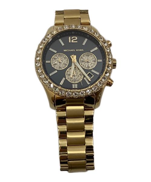MICHAEL KORS（マイケル・コース）MICHAEL KORS (マイケル・コース) クロノグラフ ブラックの古着・服飾アイテム
